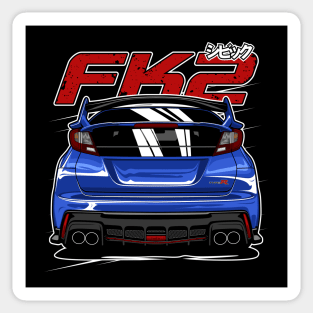 Blue Civic FK2 Type R Sticker